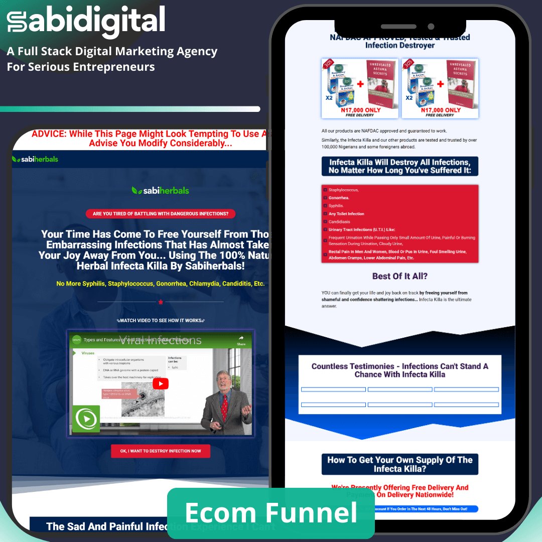 Ecom funnel - infection
